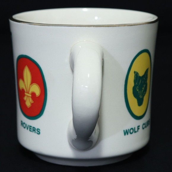 Boy Scouts of Canada VTG BSA BSC Ceramic Mug Wolf Cubs, Venturers, Rovers, Cup - Picture 4 of 7